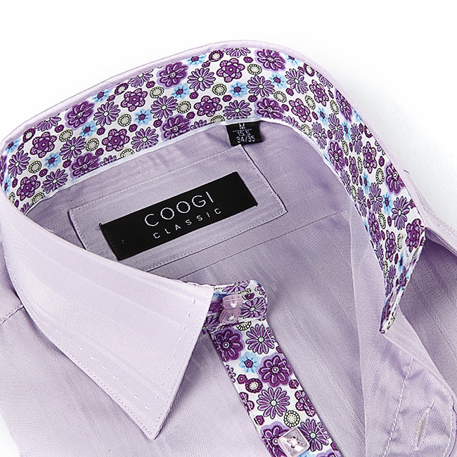Coogi Luxe Men's Lavender Button-down Dress Shirt (As Is Item) - Bed Bath &  Beyond - 18719097