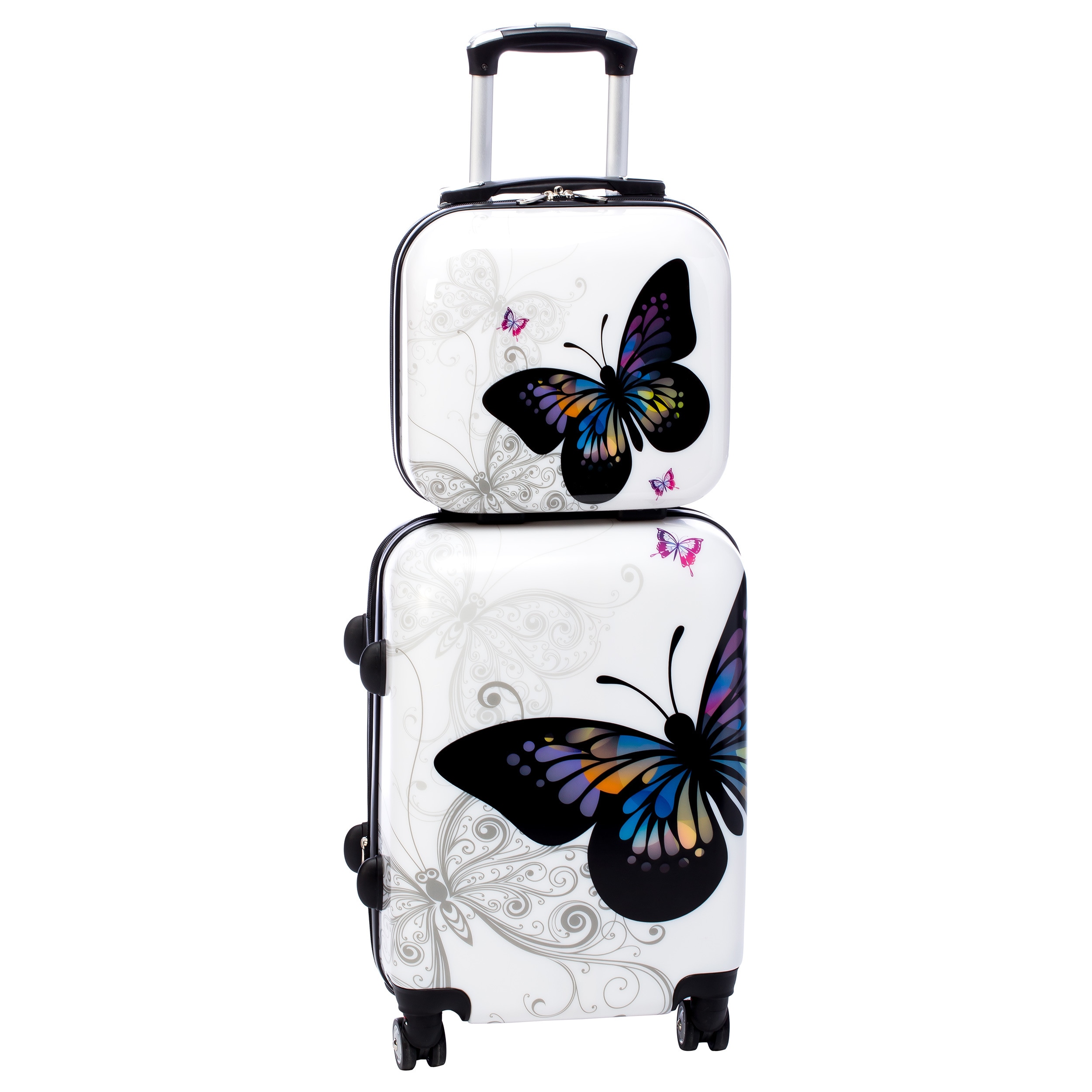 butterfly luggage set