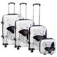 preview thumbnail 1 of 12, Butterfly 4-piece Hardside Spinner Luggage Set with TSA Lock