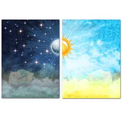 Night & Day' Gallery-wrapped Canvas Wall Art