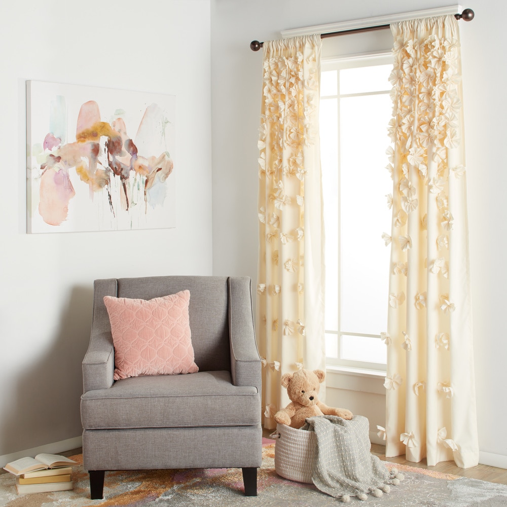 Silver Orchid Turpin Single Window Curtain Panel