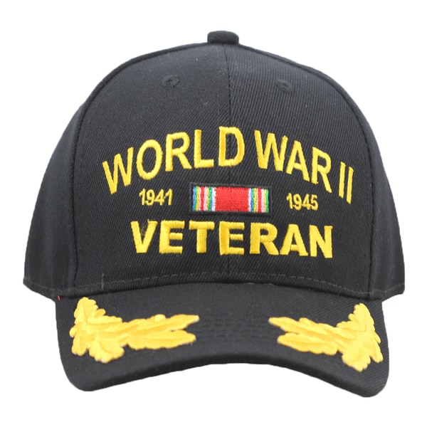 Military WWII Veteran Cap with Scrambled Eggs