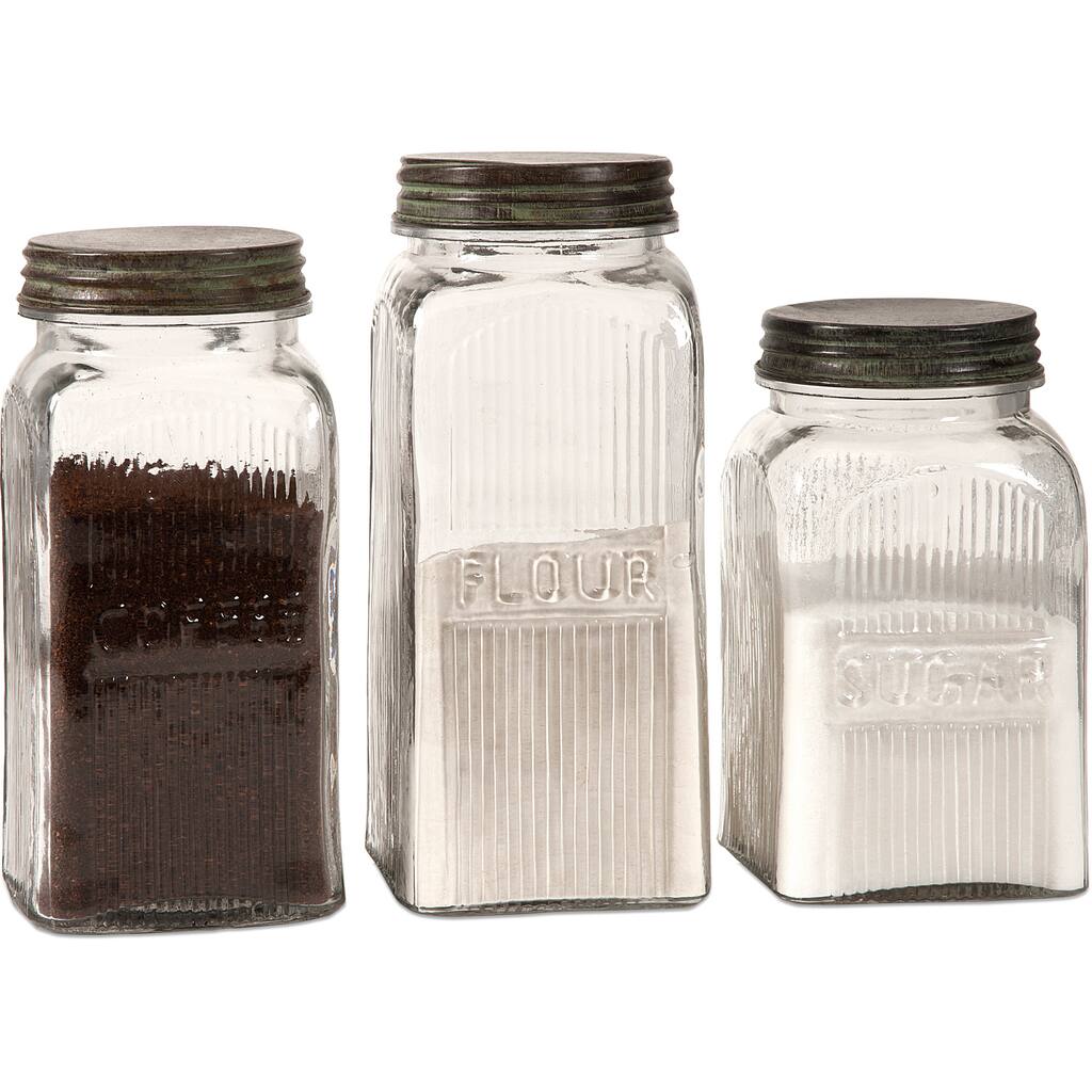 Dyer 3-piece Glass Canister Set