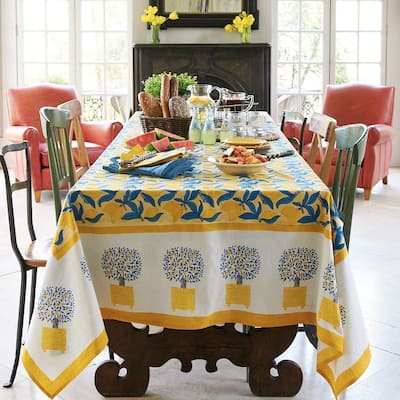 Couleur Nature Lemon Tree Rectangle Tablecloth
