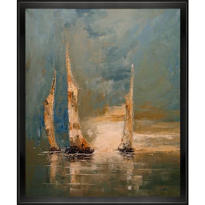 La Pastiche Justyna Kopania 'Boats' Framed Fine Art Print