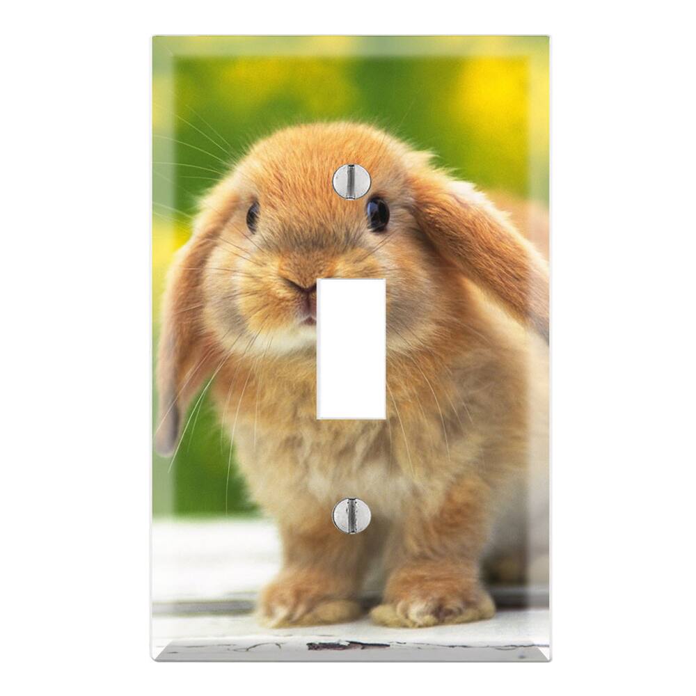 Cute Rabbit Bunny Decorative Wall Plate Cover
