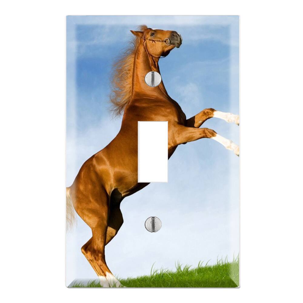Dancing Horse Decorative Wall Plate Cover