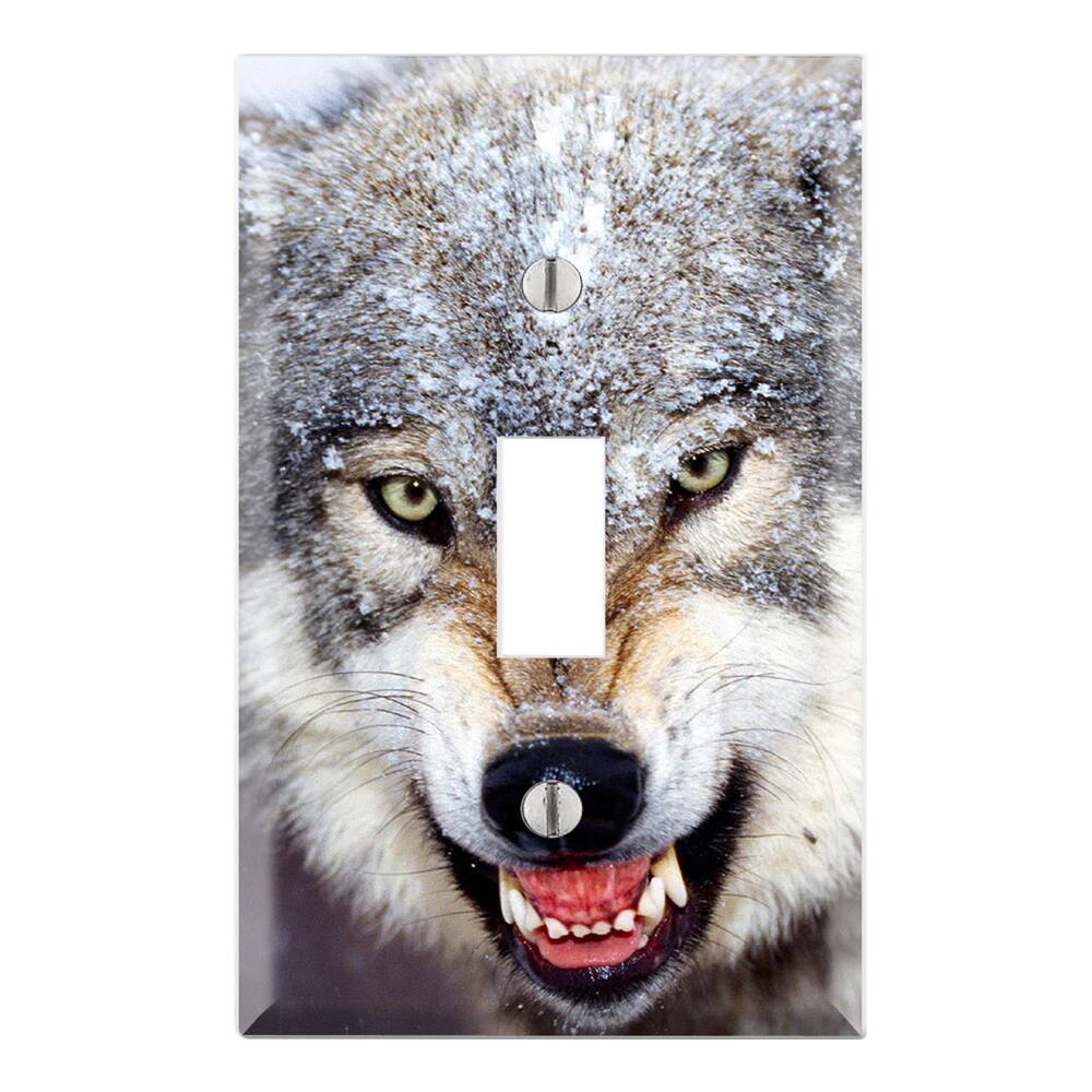 Wolf Decorative Wall Plate Cover