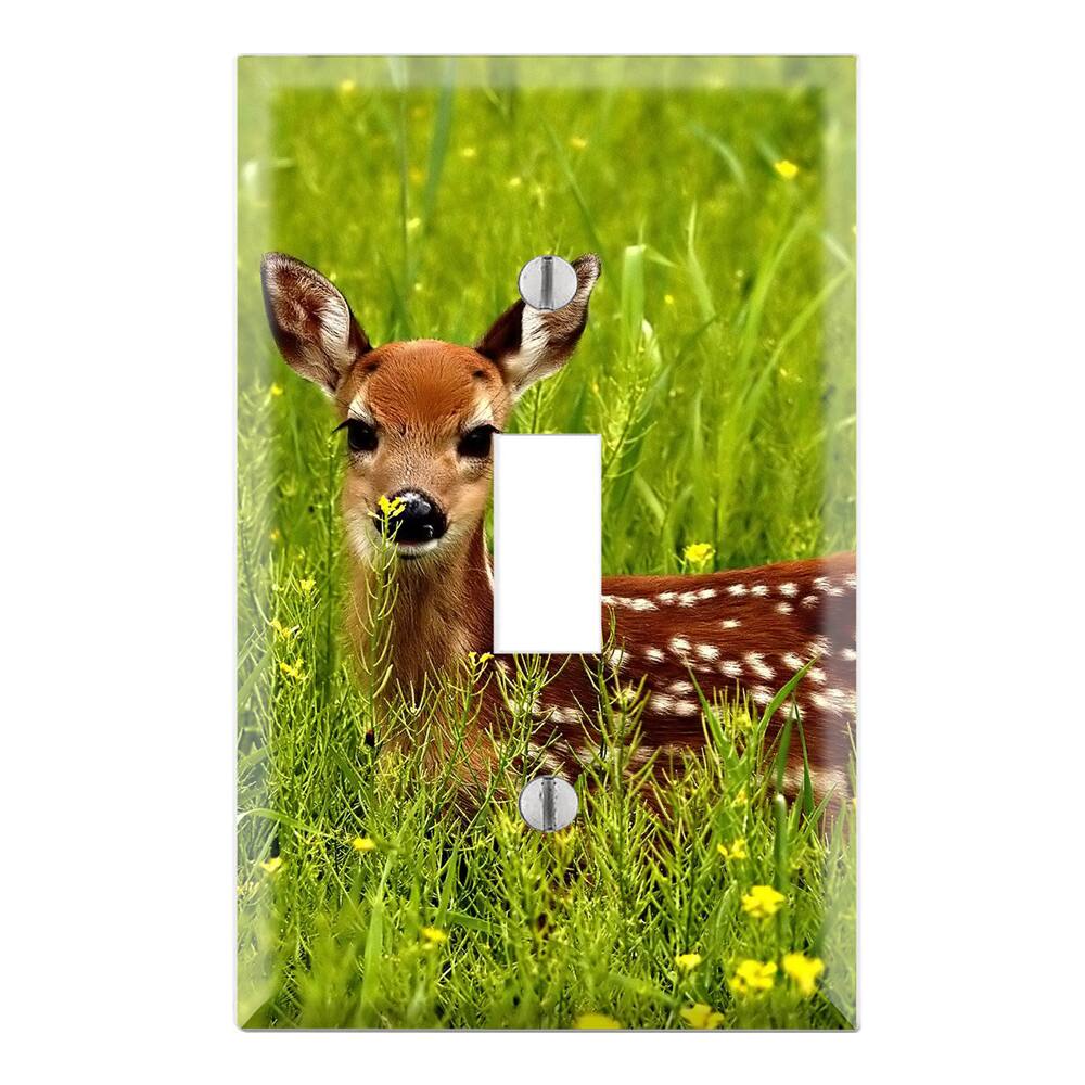 Deer Bambie Decorative Wall Plate Cover