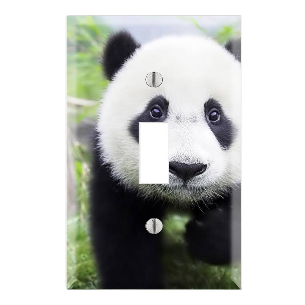 Baby Panda Decorative Wall Plate Cover