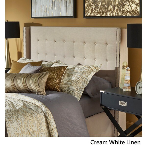 Marion Nailhead Wingback Button Tufted Headboard by iNSPIRE Q Bold