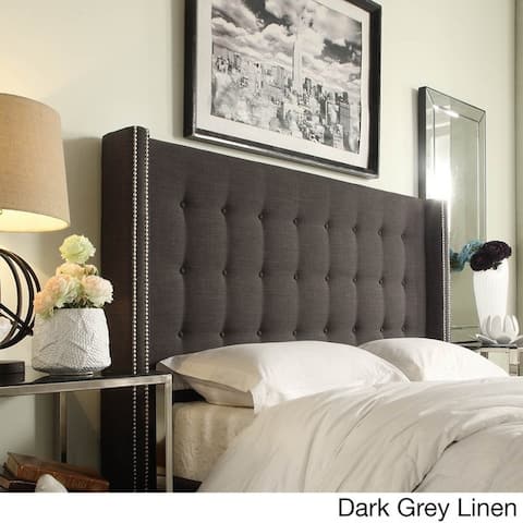 Size King Leather Headboards Online At Our Best Marion Nailhead Wingback On Tufted Headboard By Inspire Q Bold