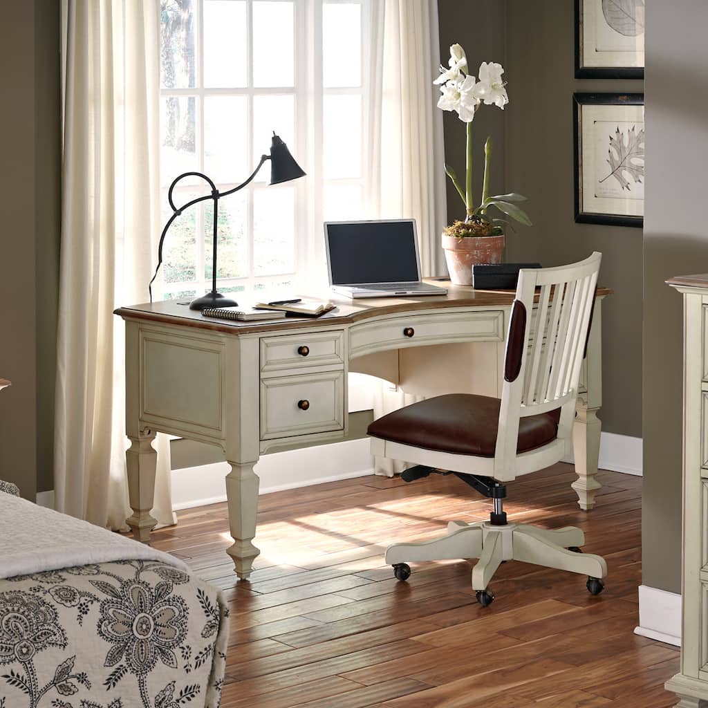 Coronado 66-inch Half Pedestal Desk