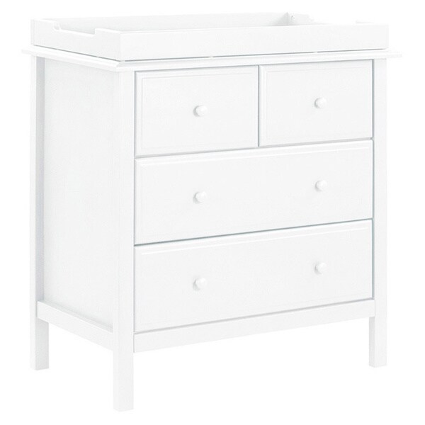 baby changing dresser white