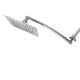 preview thumbnail 2 of 4, Razor Mega Size 9-inch Chrome Face Square Rainfall Shower with Arch Design and 15-inch Stainless Steel Extension Arm