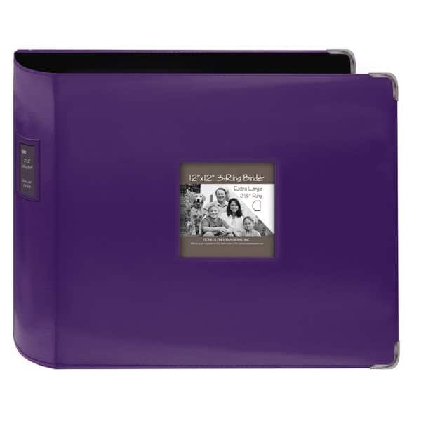 Pioneer 12x12 Binder Album Black, 5 Pack Refill Pages