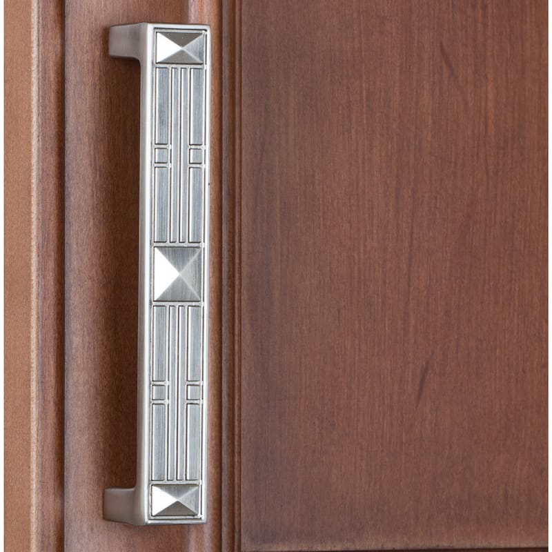 GlideRite 5-inch Satin Nickel Craftsman Series Cabinet Pulls (Pack of 10)