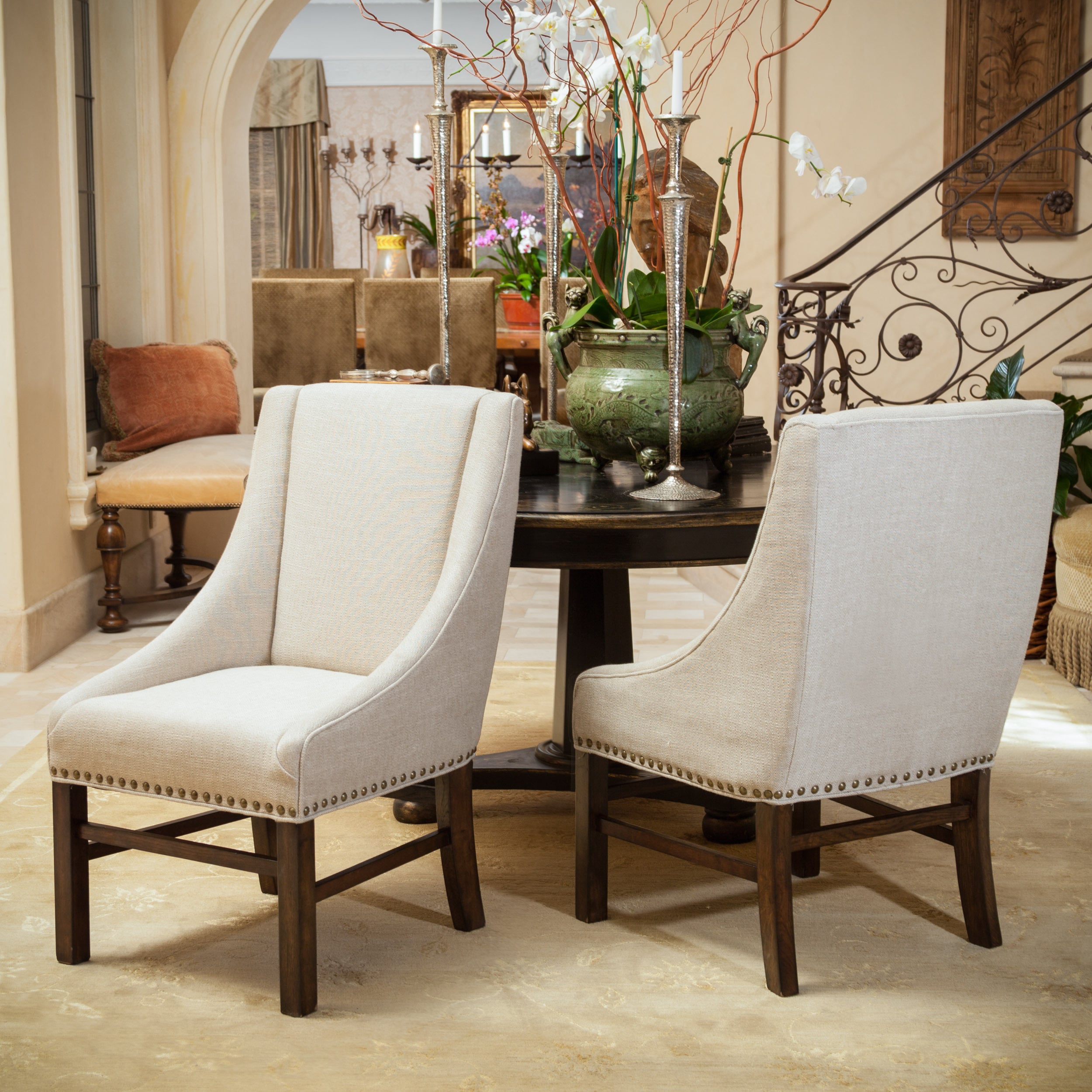 fabric living room chairs