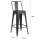 Carbon Loft Ruska Black Bar 29-inch Bar Stool (Set of 2) - Thumbnail 5