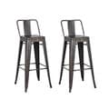Carbon Loft Ruska Black Bar 29-inch Bar Stool (Set of 2)