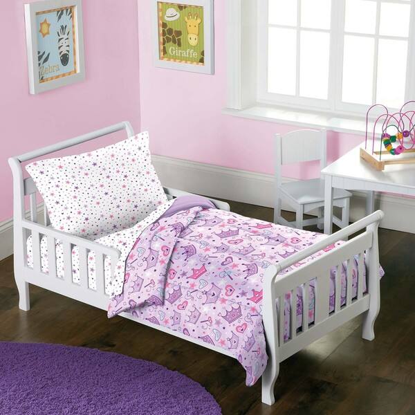 Shop Dream Factory Stars And Crowns 4 Piece Toddler Comforter Set