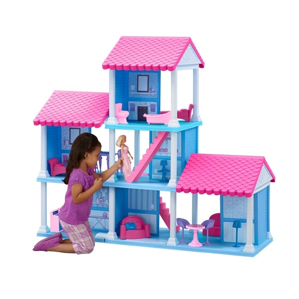 plastic barbie doll house
