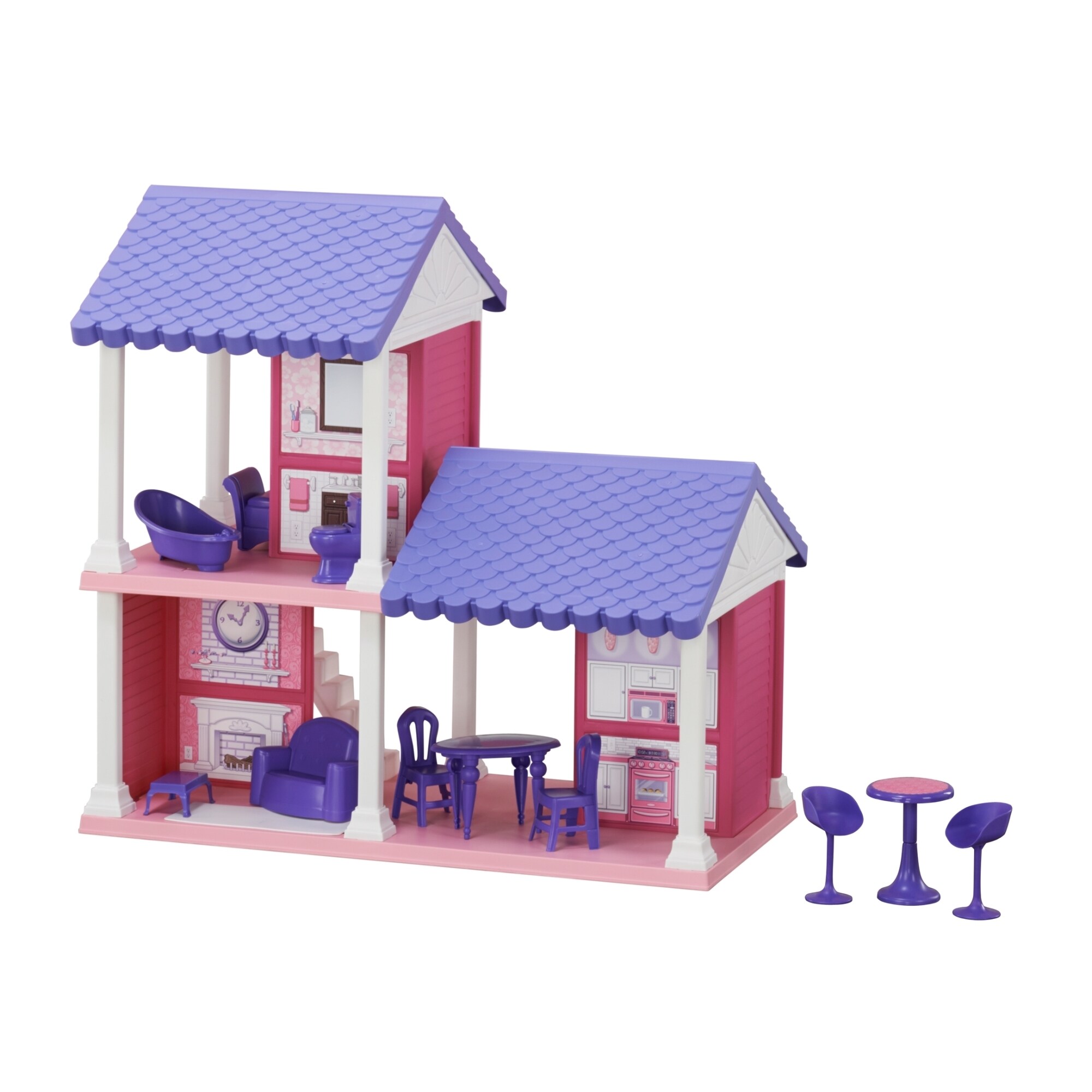 American Plastic Toys Fashion Doll Cozy Cottage, Purple - Bed Bath