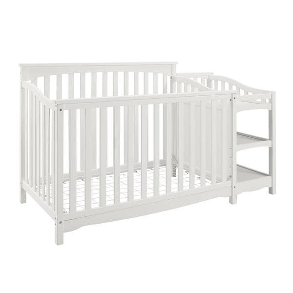 baby crib and changer combo