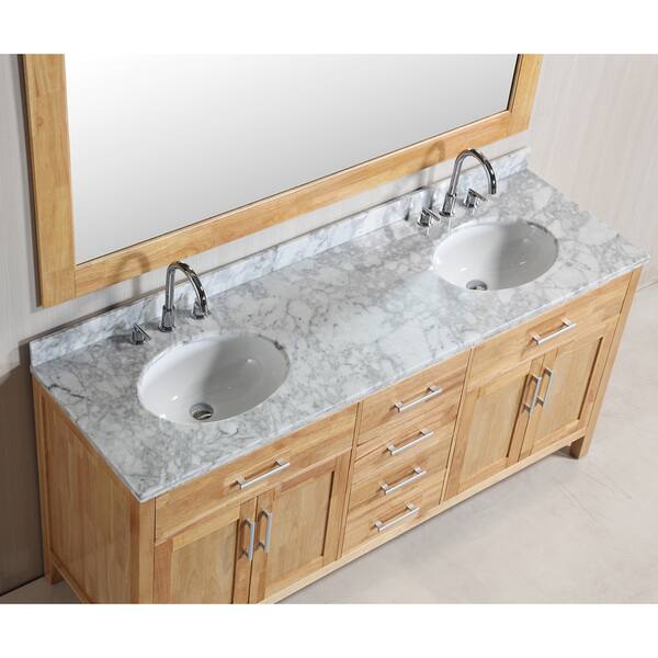 Shop Design Element London Double Sink Vanity Set In Oak Color