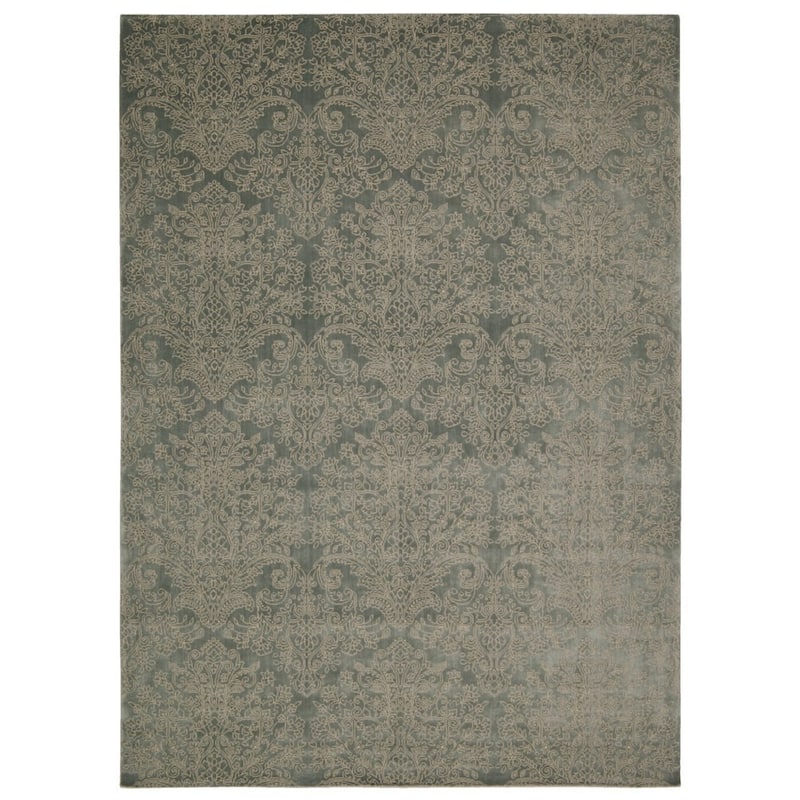 Nourison Ma02 Platine MA202 Area Rug - 5' 3" x 7' 5" - Blue - Rectangle