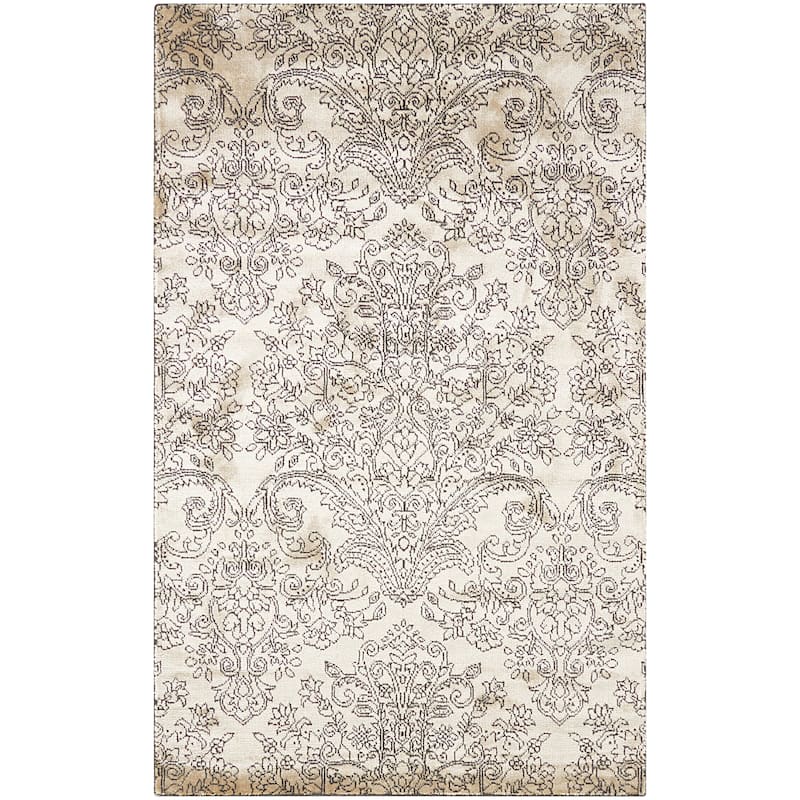Nourison Ma02 Platine MA202 Area Rug - 7' 6" x 10' 6" - White - Rectangle