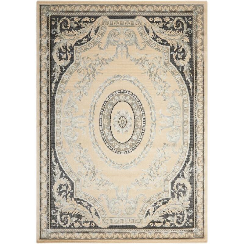 Nourison Ma02 Platine Area Rug - 5' 3" x 7' 5" - Ivory/Grey