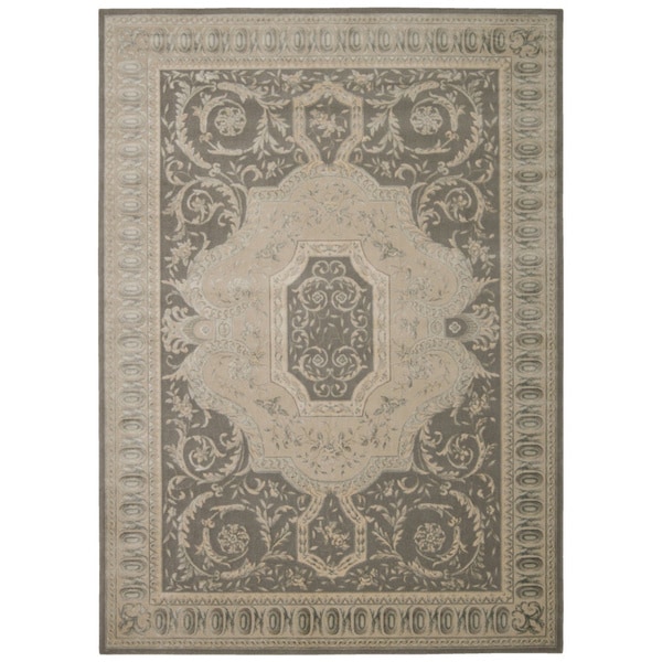 Nourison Michael Amini Platine Slate Rug (93 x 129)