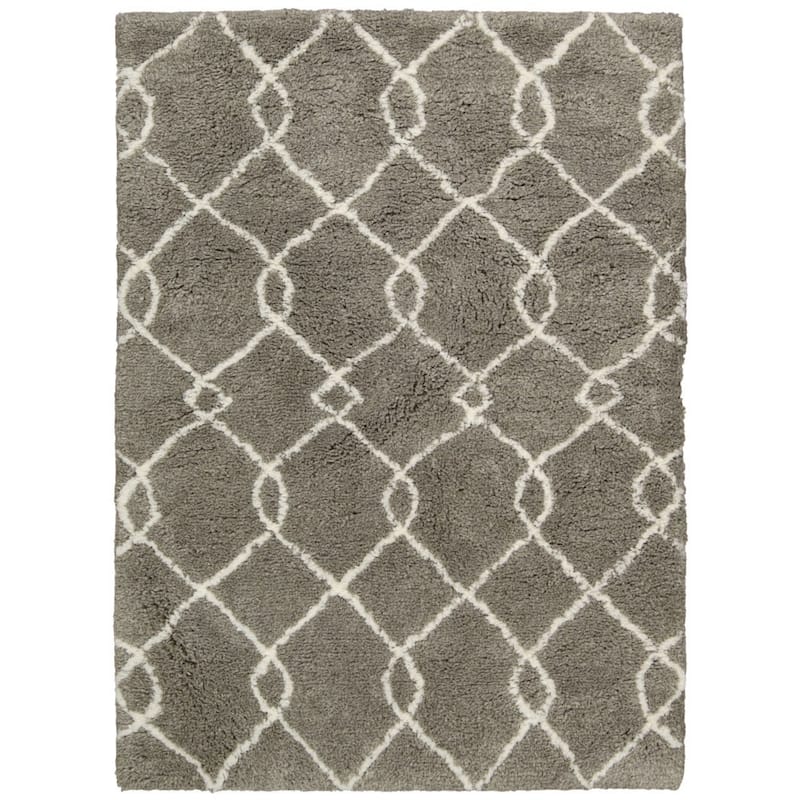 Nourison Galway Shag Area Rug - 5' x 7' - Mocha/Ivory - Rectangle