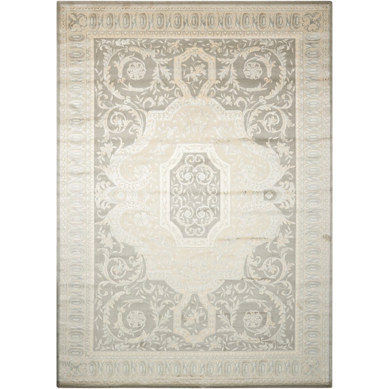 Nourison Ma02 Platine MA204 Area Rug - 5'3" x 7'5" - Grey