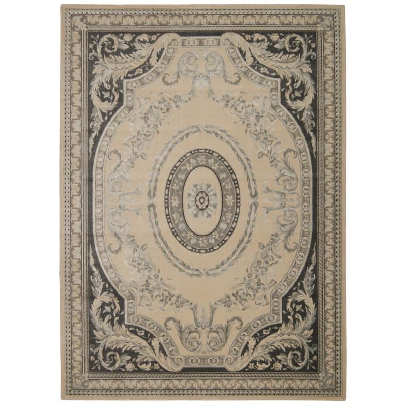 Nourison Ma02 Platine Area Rug - 7' 6" x 10' 6" - Ivory/Grey