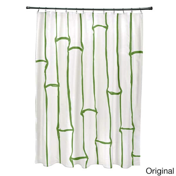 71 x 74inch Earthtone Bamboo Print Shower Curtain Bed Bath & Beyond