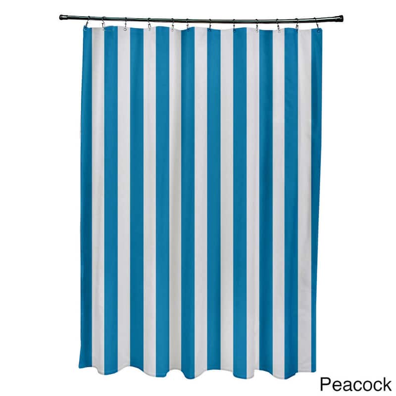 71 x 74-inch Striped Shower Curtain - Blue