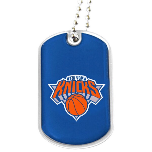 NBA New York Knicks Dog Tag Necklace Charm Gift Set