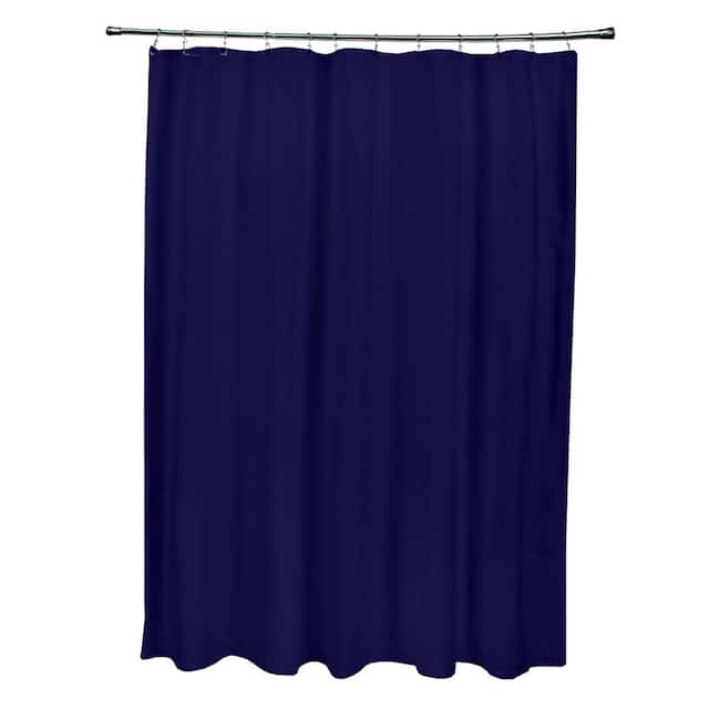 71 x 74-inch Spring Navy Solid Shower Curtain