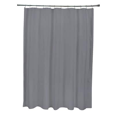 71 x 74-inch Steel Solid Shower Curtain
