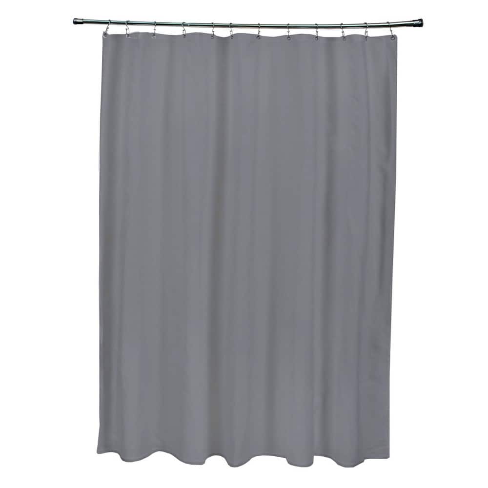 71 x 74-inch Steel Solid Shower Curtain