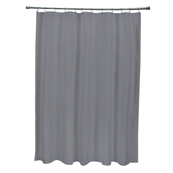 Shop 71 x 74-inch Steel Solid Shower Curtain - Free Shipping Today ...