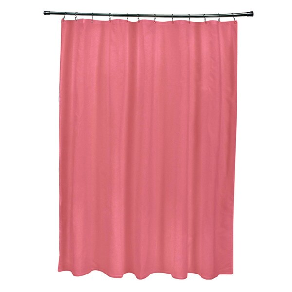 71 x 74 inch Coral Solid Shower Curtain