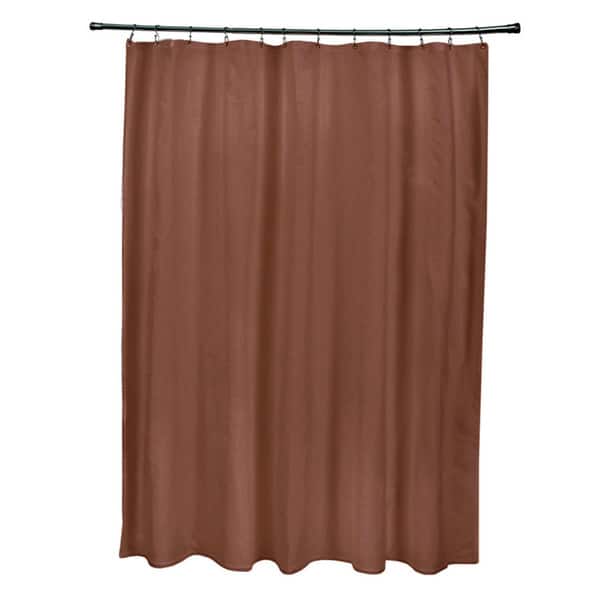 71 x 74-inch Copper Solid Shower Curtain