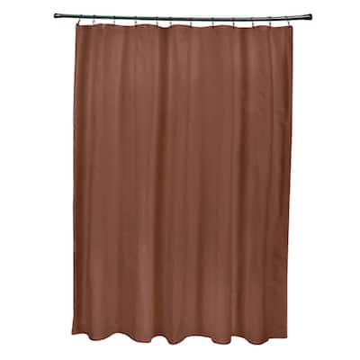 71 x 74-inch Copper Solid Shower Curtain