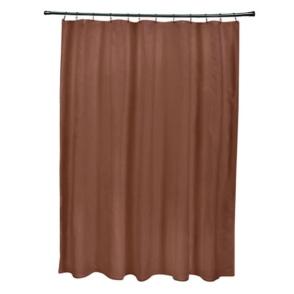 71 x 74-inch Copper Solid Shower Curtain