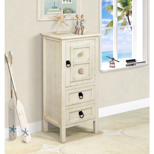 Shop Gallerie Decor Antique White Coastal Chest On Sale Free