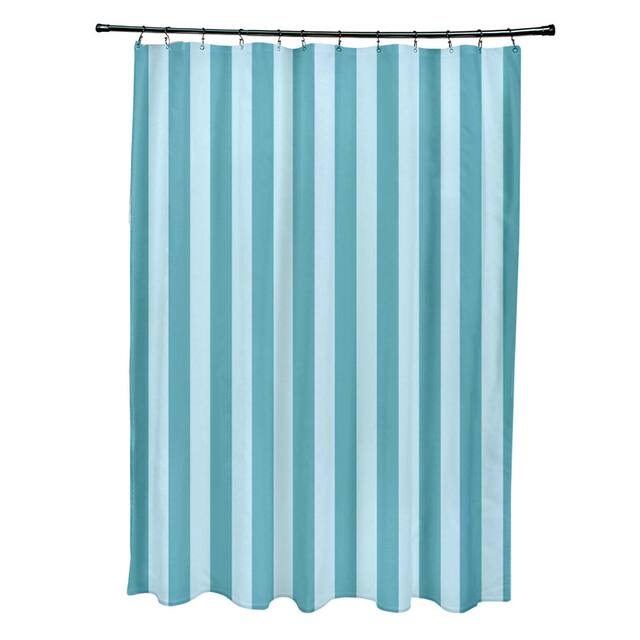 71 x 74-inch Omar and Bahama Stripedd Shower Curtain