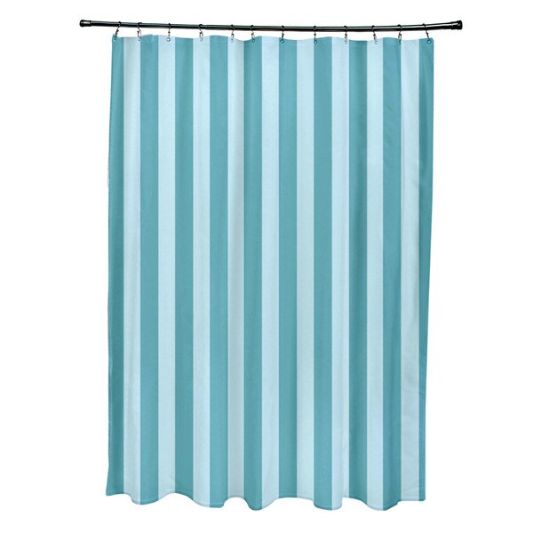 Shop 71 x 74inch Omar and Bahama Striped Shower Curtain Free